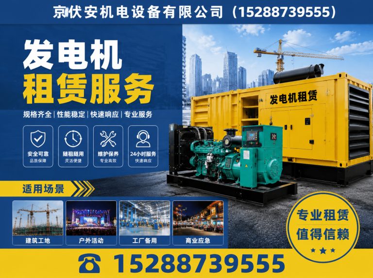 云浮柴油发电机组出租展示图